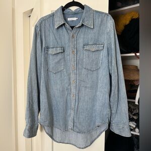Good American Chambray Denim Shirt
